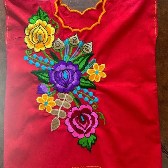 Traditional Mexican blouse day of the dead Halloween - Picture 1 of 2